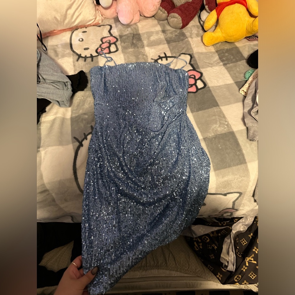 Baby blue dresses